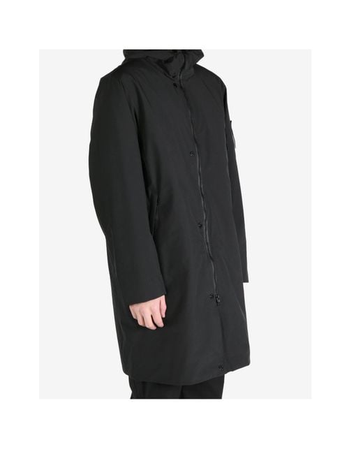 Stone Island Black Padded Coat for men
