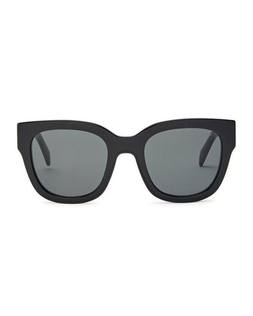 Prada Metallic Round-Frame Sunglasses