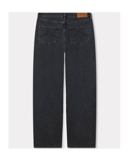 KENZO Blue Botan Loose Fit Jeans for men