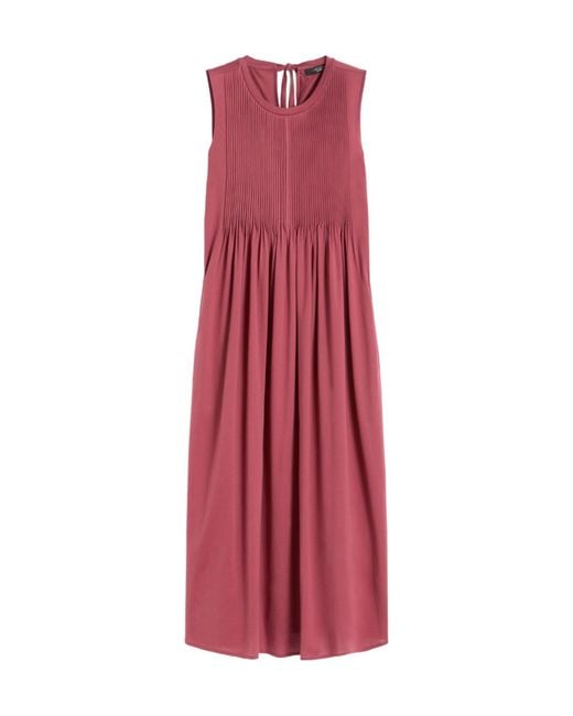 Weekend by Maxmara Red Round Neck Dress