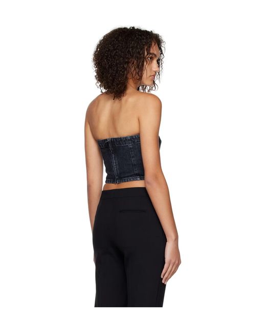 Stella McCartney Black Asymmetrical Hem Corset