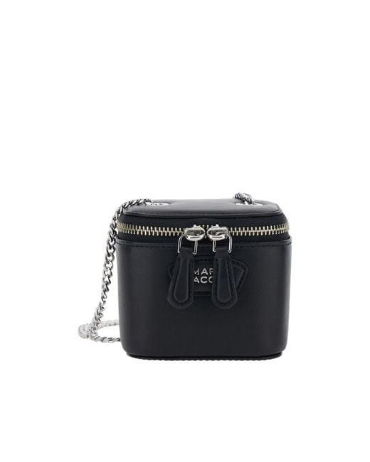 Marc Jacobs Black The Mini Vanity Zipped Crossbody Bag