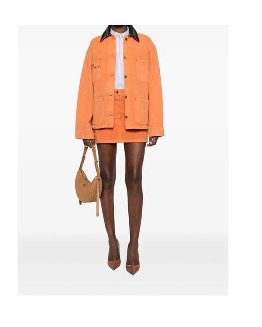 Prada Orange Canvas Jacket