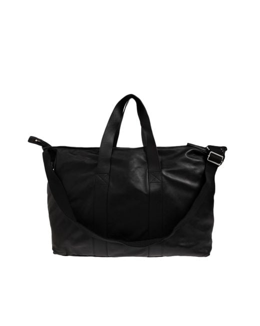 AllSaints Black Kei Leather Tote Bag for men