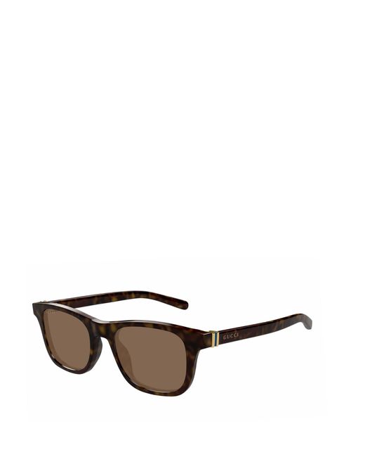 Gucci Brown Eyewear Rectangular Acetate Sunglasses for men