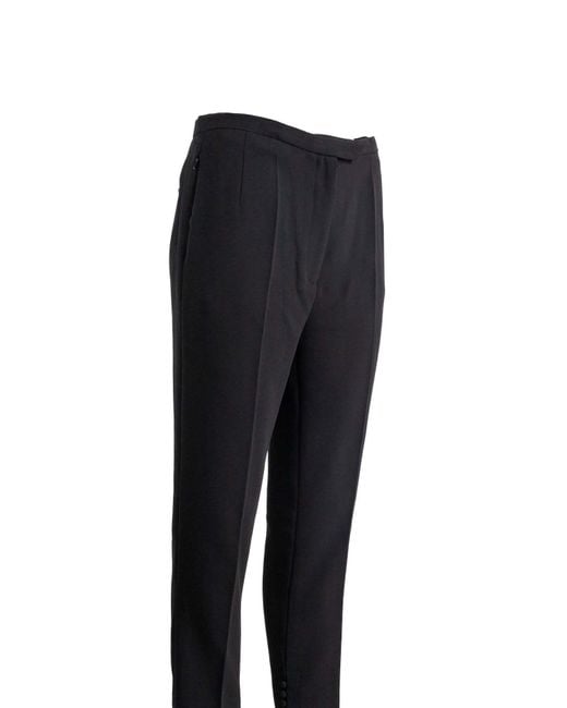 Dries Van Noten Black Pleated Casual Pants