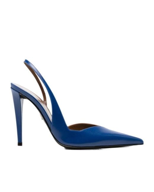 Giuseppe Zanotti Blue Pointed-Toe High-Heeled Sandals