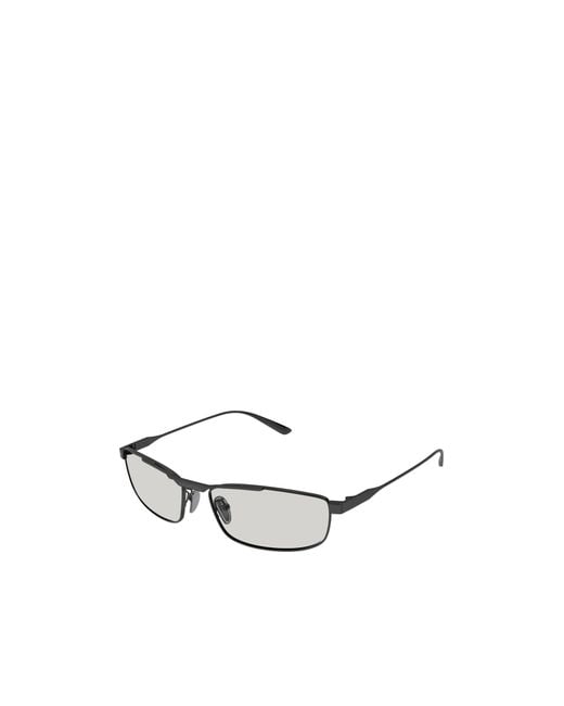 Balenciaga White Eyewear Rectangular Frame Sunglasses for men