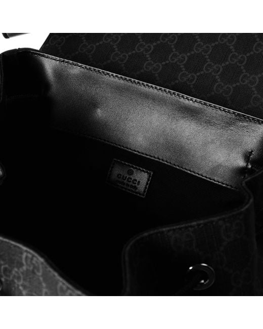 Gucci Black Simple Backpack for men