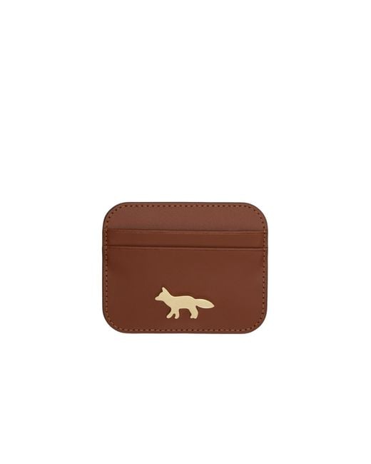 Maison Kitsuné Brown Edie Cardholder