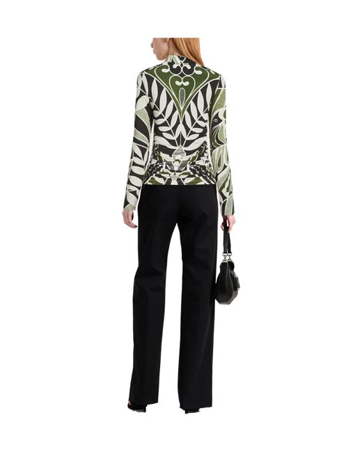 Farm Rio Green Floral Long-Sleeve Base Layer