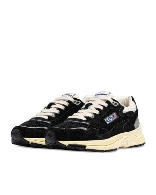 Autry Black Hyperway Low-Top Sneakers