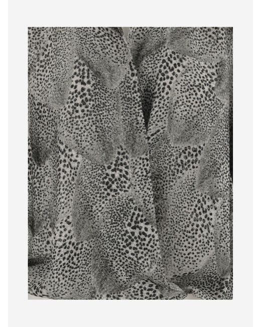 Dries Van Noten Gray Long-Sleeved Shirt