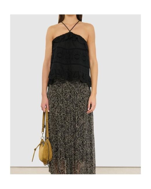 Isabel Marant Black Isabel Marant Étoile Prisha Floral Lace Top