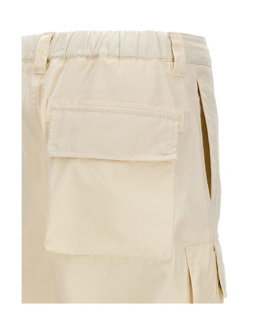 Stone Island Natural Logo-Patch Cargo Pants for men
