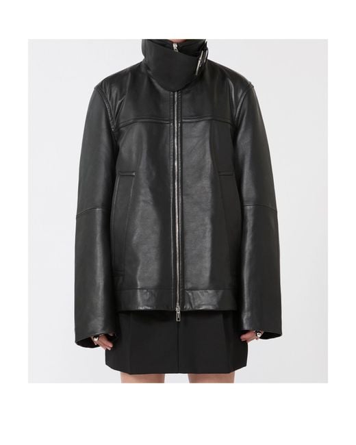 Sportmax Black High-Neck Zipped Jacket