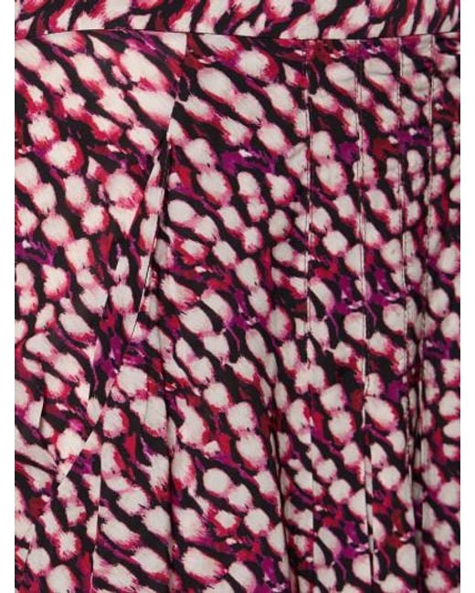 Isabel Marant Purple Eolia Print Skirt