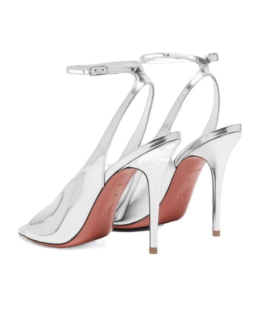 AMINA MUADDI White Anok Sandal 105 Mirror
