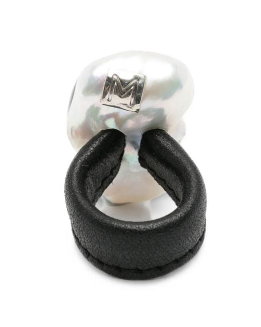 Monies White Baroque Rings