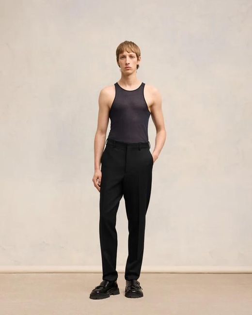 AMI Black Ami Cigarette Trousers for men