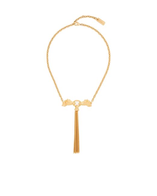 Chloé White Chloé Horse Chain Necklace
