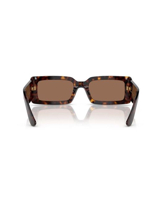 Dolce & Gabbana Brown Eyewear Rectangular Frame Sunglasses