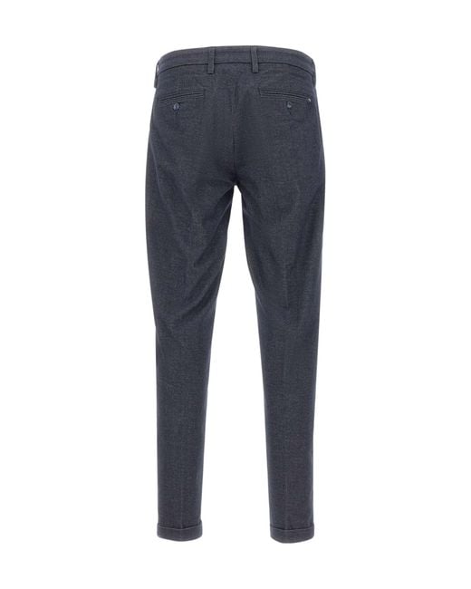 Re-hash Blue Mucha 10 Pleated Slim Pants for men