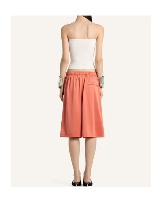 Courreges Pink Back-Panel Shorts