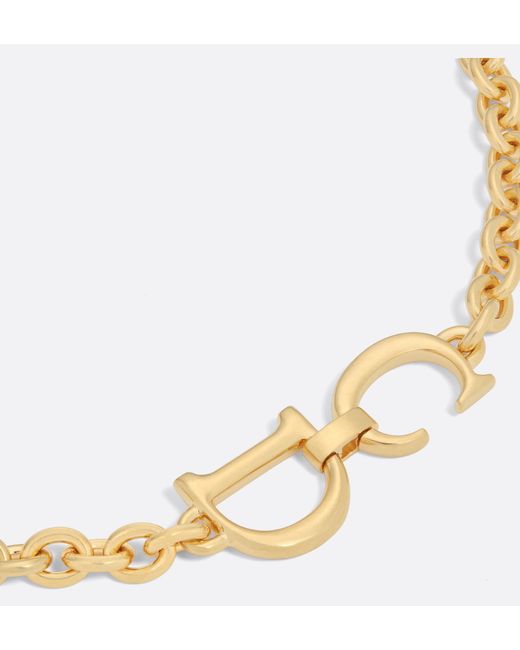 Dior Metallic Saddle Necklace