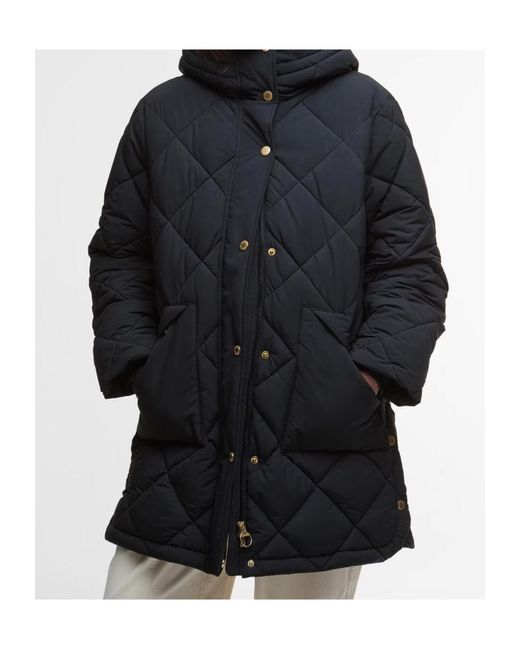 Barbour Black Hooded Cotton Jacket