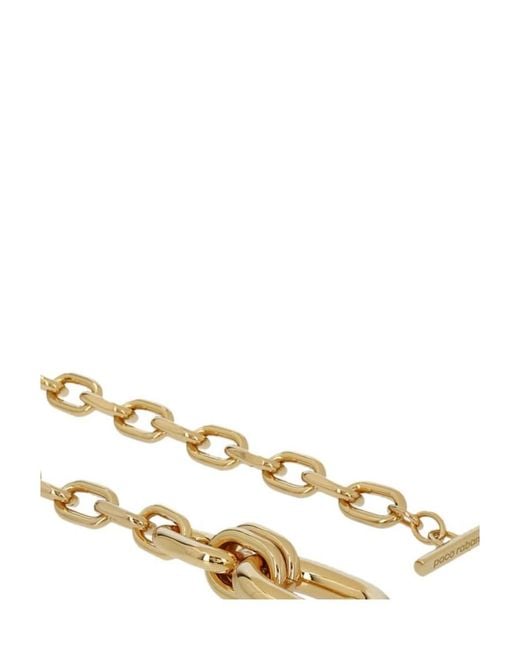 Rabanne White Xl Link Double-Wrap Necklace