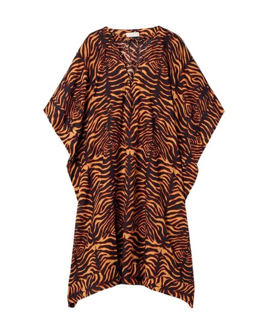 Ulla Johnson Brown Tiger-Patterned Printed Dress