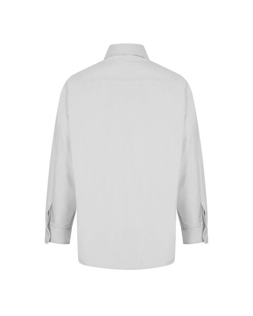 MM6 by Maison Margiela Gray Casual Shirt Coat for men