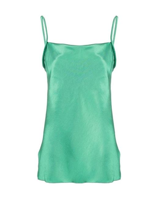 Nanushka Green Neza Rope-Style Strap Top