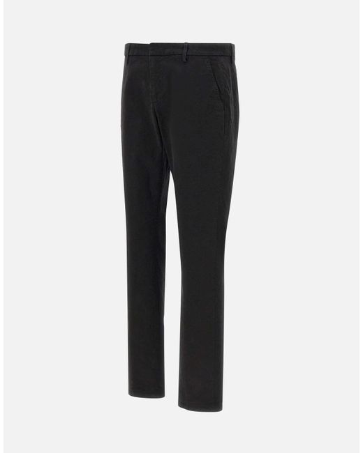 Dondup Black Gaubert Slim Fit Pants for men