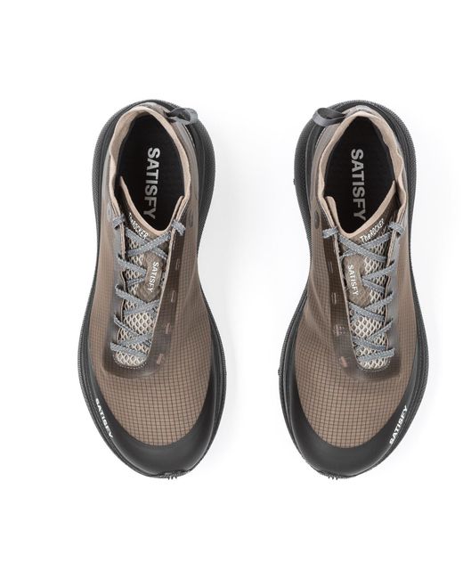 Satisfy Gray Comfortable Running Shoes for men