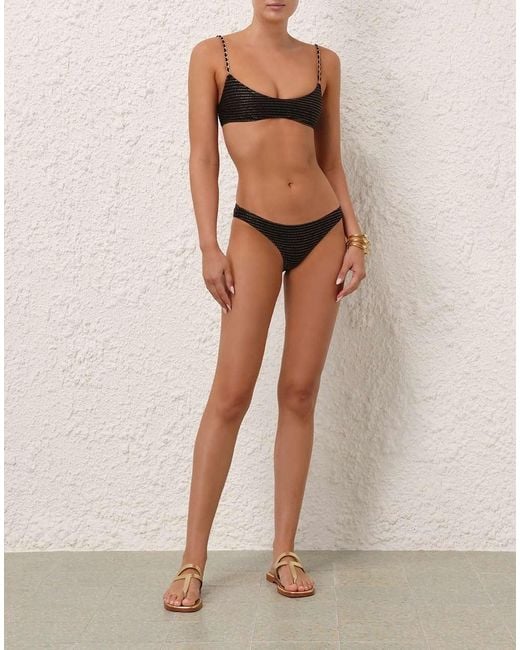 Zimmermann Black Waverly Chain Bikini Set