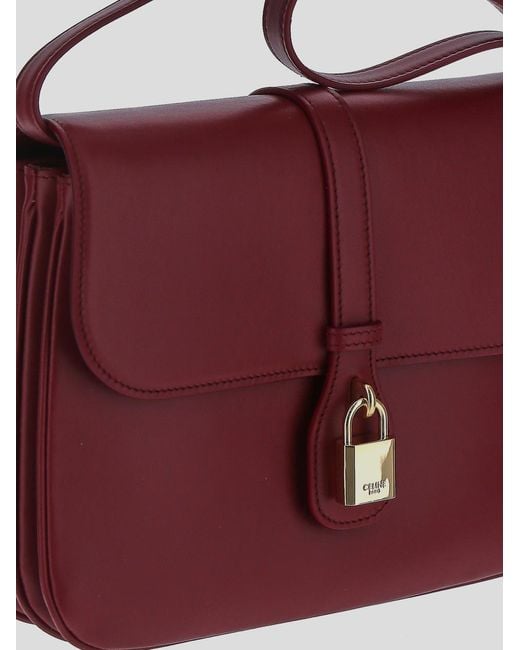 Céline Red Lock Shoulder Bag