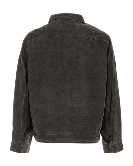Needles Gray Long-Sleeve Casual Jacket for men