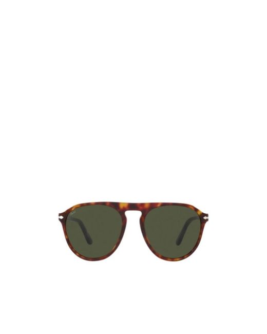Persol Green Pilot Frame Sunglasses for men