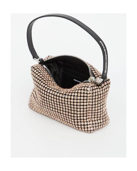 Alexander Wang White Heiress Embellished Medium Shoulder Bag