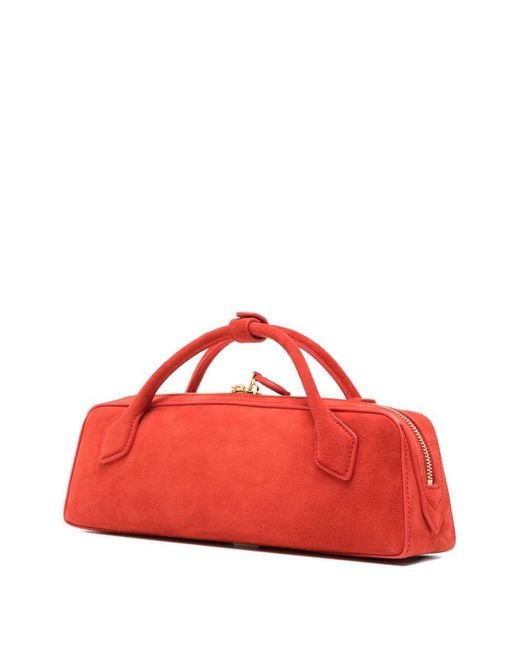 Alaïa Red Logo Handbag
