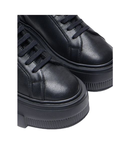 Casadei Blue Round-Toe Sneakers