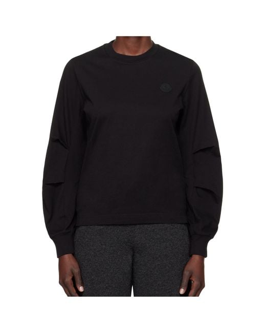 Moncler Black Long-Sleeved T-Shirt