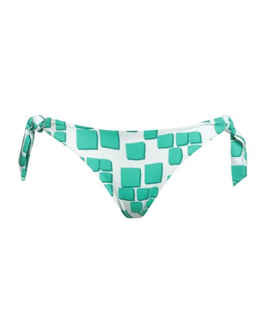 Max Mara Blue Plaid Bikini Bottoms