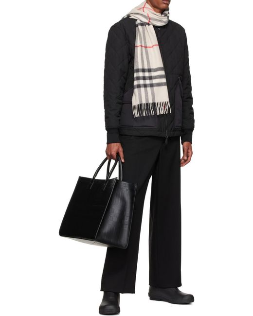 Burberry Black Quilted Zipped Jacket for men