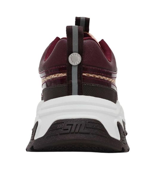 Steve Madden Brown Color-Block Mesh Dad Sneakers
