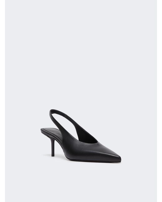 Max Mara Black Pointed-Toe High-Heeled Sandals