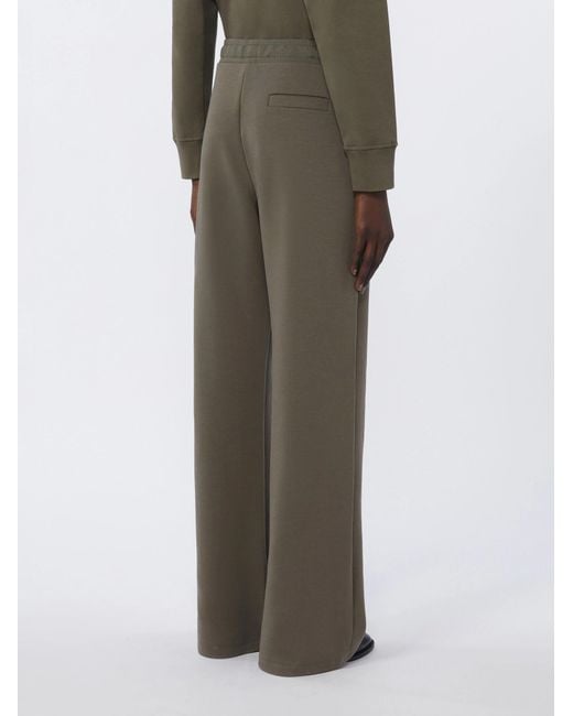 Max Mara Green 'S Bali Straight Leg Drawstring Pants