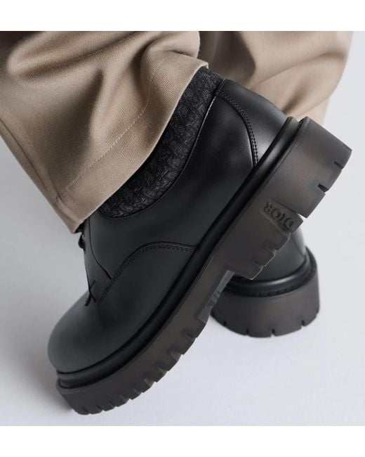 Dior Black Homme Explorer Iii Derby Shoes for men